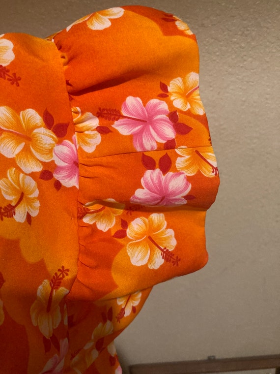 Vintage 1960s XS/S Hawaiian Tiki/Muu Muu Dress - image 8