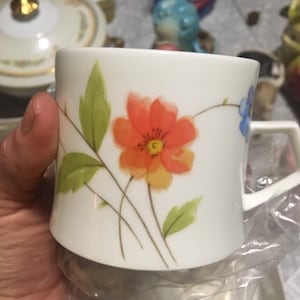 Individual Vintage Mikasa Bone China Just Flowers tea cup and saucer