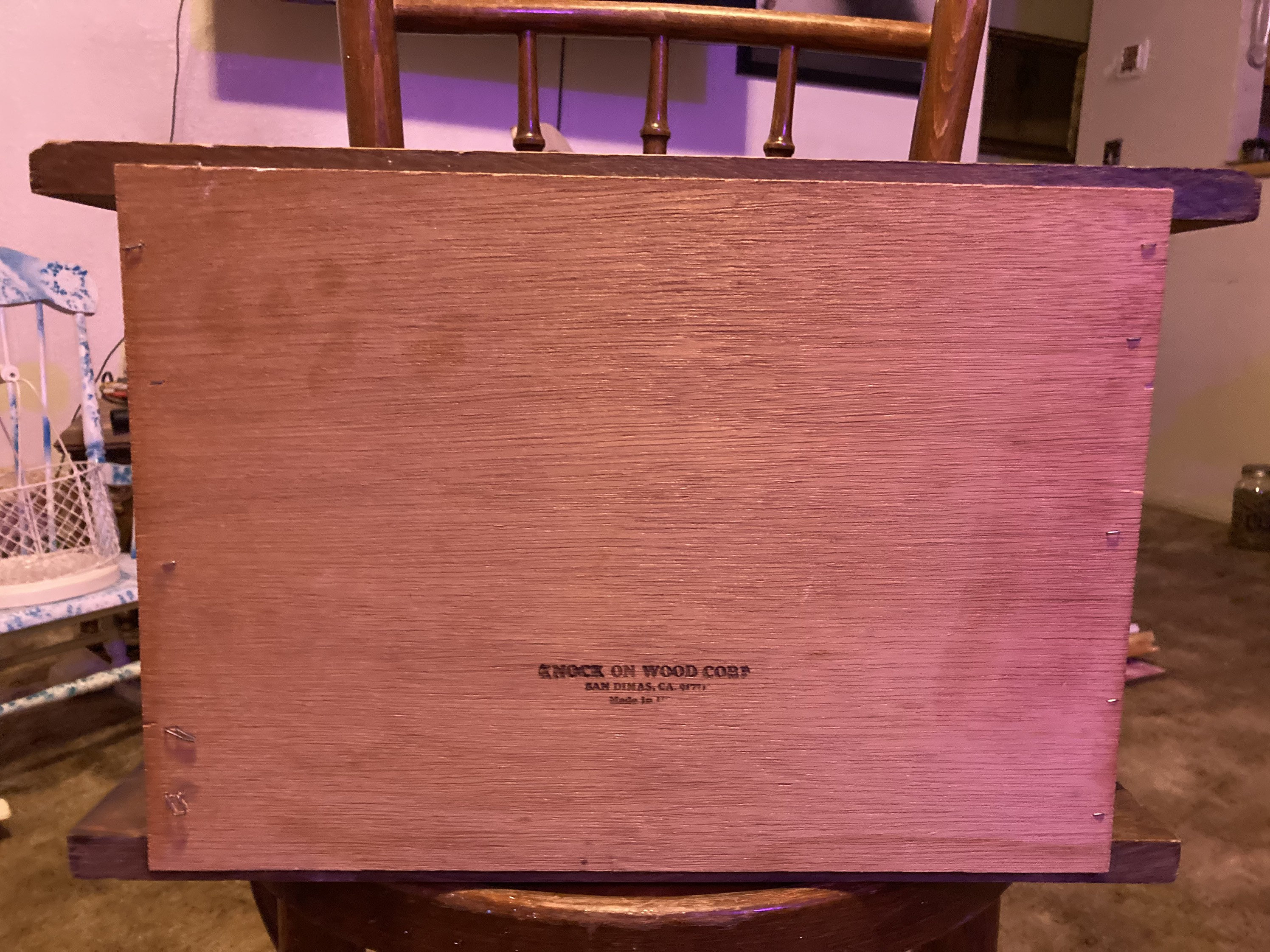 Vintage Knock on Wood Corp Wooden Bread Box - Etsy