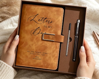 Dog Grief Journal, Personalized Pet Loss Notebook, Dog Memorial Gift with Custom Name Dates, Sympathy Gift for Loss of Dog, Pet Memory Book