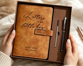 Letters to my Son Journal Baby Memory Book Personalized Journal Letters to my Little Boy Baby Shower Gift Keepsake New Parent Gift for Mom