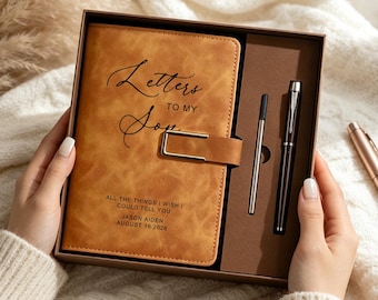 Personalized Grief Journal Son In Heaven Notebook Son Memorial Gift Grieving Mother Gift Loss of Son Sympathy GIft Child Loss Bereavement