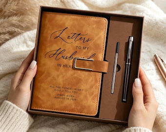 Grief Journal Loss of Husband Memorial Gift Grieving Wife Gift Personalized Sympathy Gift for Widow Grief Gift Custom Notebook Bereavement