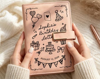 Birthday Keepsake Journal Personalized Memory Book for Kids Custom Name Birthday Letters Notebook Unique Birthday Gift Idea for Son Daughter