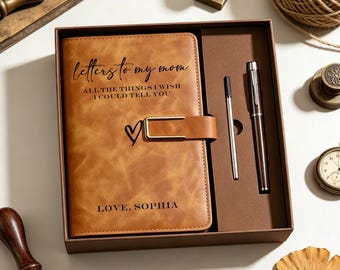 Letters to my Mom Custom Notebook- Loss of Mother Personalized Grief Journal- Mom Memorial Gift- Mama Remembrance for Grieving- Mum Sympathy