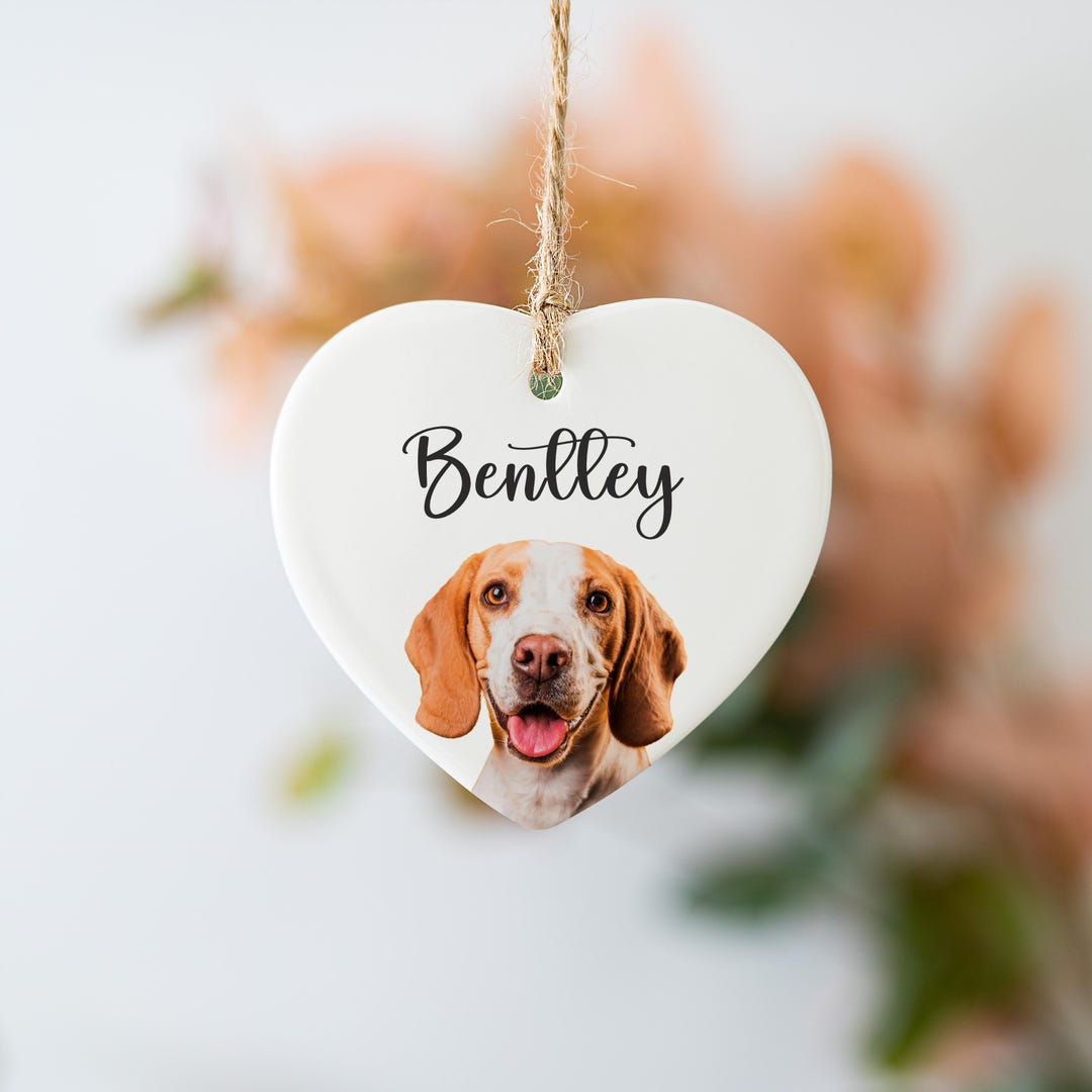 In Loving Memory Pet Ornament - Custom Photo Gift for Pet Owners ...