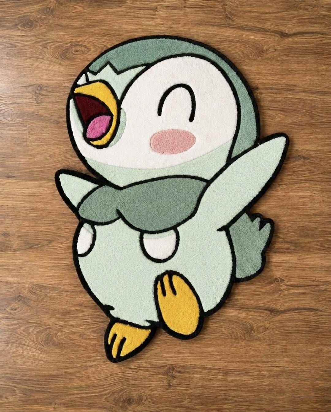 Hand Tufted Cartoon Duck Rug – Kawaii Animal Nursery Carpet, Playful ...