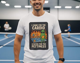 Lustiges Workout-T-Shirt: Cardio & Pettiness Gym Humor