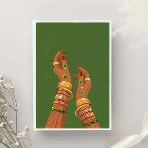 Tea Art Print: Indian Kitchen Decor, Chai Wall Art (Digital Download)