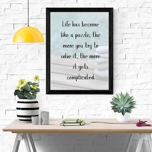Printable Wall, Home Decor, Inspiration Quotes, Motivational Poster, Downloadable Digital Download