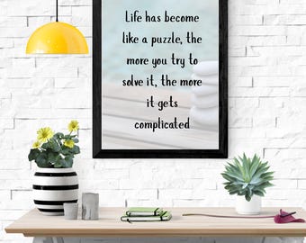 Póster imprimible para pared, decoración del hogar, frases inspiradoras, póster motivacional, descarga digital.