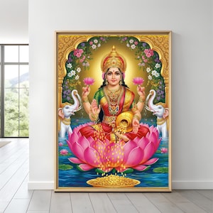 ashtalakshmi decor，brass wall hanging，hindu goddess decor，lakshmi wall art，vastu wall decor，pooja room decor，brass ashtalakshmi，divine wall decor，temple wall decor，prosperity wall art，spiritual decor，handcrafted brass，Brass Gift