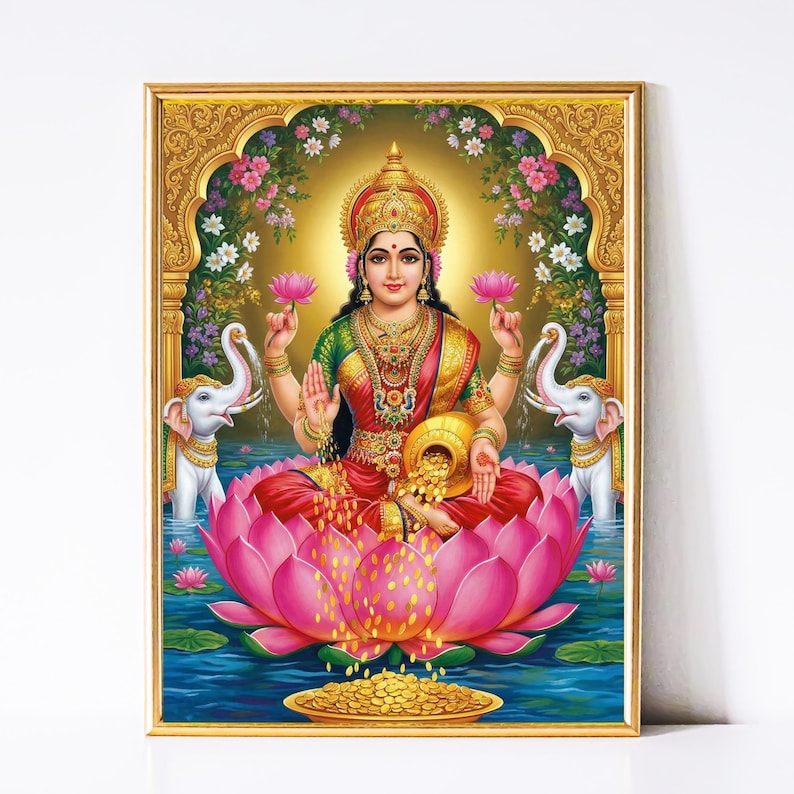 ashtalakshmi decor，brass wall hanging，hindu goddess decor，lakshmi wall art，vastu wall decor，pooja room decor，brass ashtalakshmi，divine wall decor，temple wall decor，prosperity wall art，spiritual decor，handcrafted brass，Brass Gift