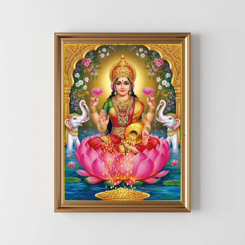 ashtalakshmi decor，brass wall hanging，hindu goddess decor，lakshmi wall art，vastu wall decor，pooja room decor，brass ashtalakshmi，divine wall decor，temple wall decor，prosperity wall art，spiritual decor，handcrafted brass，Brass Gift
