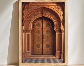 Jaipur, India, Travel Poster, Indian print, Rajasthan Painting, Royal Pink City Gift  Gallery