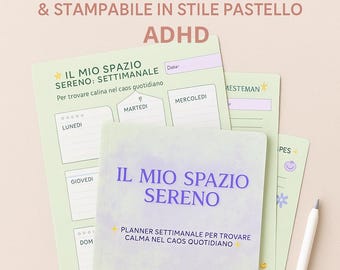 ADHDフレンドリーな週間プランナー | メンタルヘルス | 安心して一週間の計画を立てよう