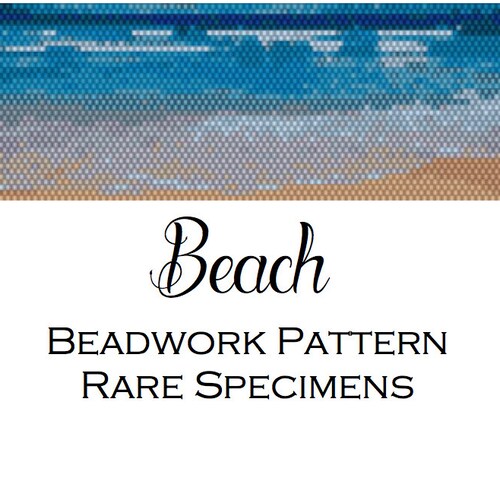 Beach Peyote Stitch and Loom Beadwork Patterns - Cuff Bracelet - Bookmark - PDF instant download