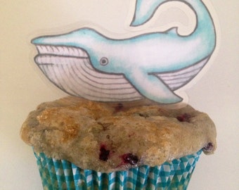 Whale Cupcake Topper