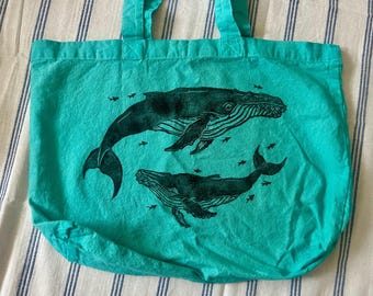 whale tote bag