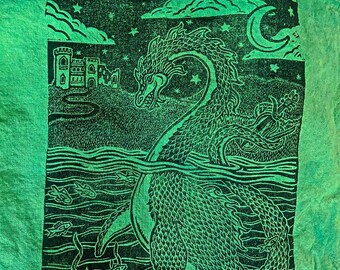 Green Loch Ness Tote Bag