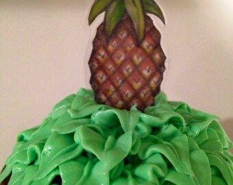 Pineapple Cupcake Toppers