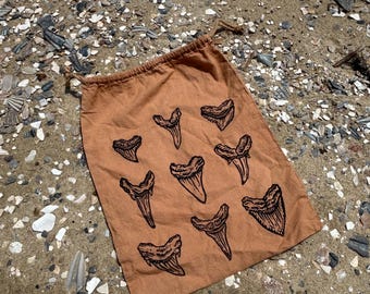 Shark Tooth Drawstring Bread Bag