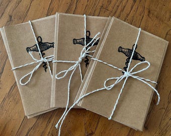 vintage corkscrew cards(set of 5)