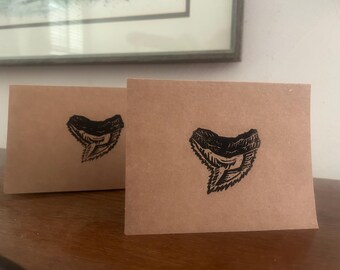 Blank Shark’s Tooth cards(set of 5)