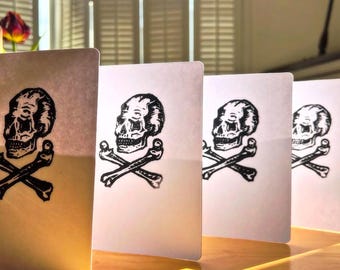 Skull & Crossbones Blank Cards(set of 5)