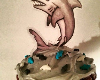 Shark Cupcake Toppers