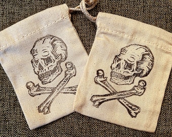 Skull Muslin Bags