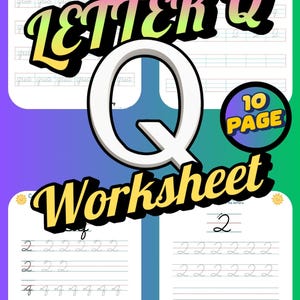 Printable Letter Q Worksheets – Fun Tracing & Alphabet Practice for Preschool and Kindergarten (10 Pages)