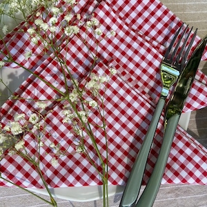 Set of 6 Vichy / Retro napkins