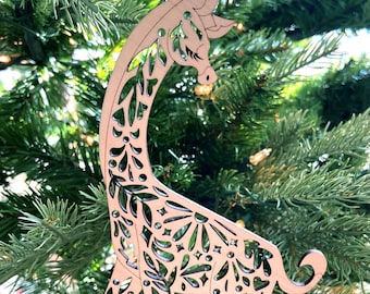 Giraffe Wood Ornament