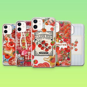 Tomate Handyhülle Red Aesthetic Tomatoes Cover für iPhone 16e, 15 Pro, 14, 13, 12, Samsung S25, S23, S24+, S22, A16, A55, Pixel 9Pro, 8A