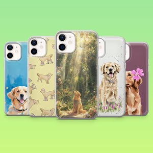 Golden Retriever Handytasche Süßer Hund Haustierliebhaber, für iPhone 16 Pro, 15, 14, 13, 12, Samsung S25, S23, S24, S22, A16, A55, Pixel 9Pro, 8
