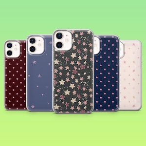 Stars Phone Case Space Planets Cover for iPhone 16 Pro, 15, 14, 13, 12, Samsung S25Ultra, S23, S24, S22, A16, A55, Pixel 9, 8A