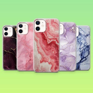 Marble Phone Case Marmor Luxury Stone Cover for iPhone 16e, 15 Pro, 14, 13, 12, Samsung S25, S23, S24+, S22, A16, A55, Pixel 9Pro, 8A