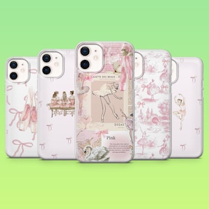 Ballet Phone Case Dancer Ballerina Cover for iPhone 16 Pro, 15, 14, 13, 12, Samsung S25, S23, S24, S22, A16, A55, Pixel 9Pro, 8