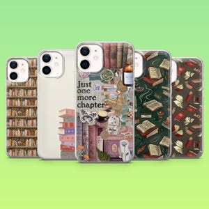 Book Lover Phone Case Bookish Book Reader Cover for iPhone 16 Pro, 15, 14, 13, 12, Samsung S25, S23, S24, S22, A16, A55, Pixel 9, 8A