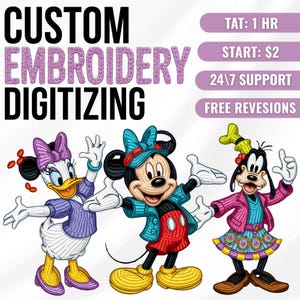 Servicio de digitalización de bordados personalizados, logotipos e imágenes.