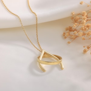 Ring Holder Necklace Sterling Silver Ring Keeper Necklace Whisbone Ring Necklace Engagement Ring Holder Necklace Wedding Ring Keeper Pendant