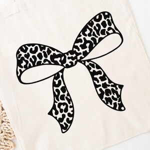 Leopard Print Bow SVG | Cricut Cutting File Template