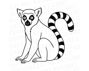 Lemur SVG | Animal Vector Cutting File