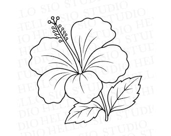 Hibiscus SVG | Tropical Flower Cutting File