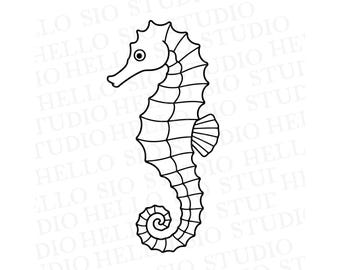 Seahorse SVG | Sealife Cricut Cut File