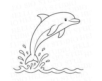 Dolphin SVG | Marine Animal Vector Graphic