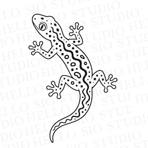 Gecko SVG | Eidechsen-Schneidedatei für Cricut