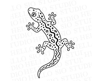 Gecko SVG | Lizard Cricut Cutting File