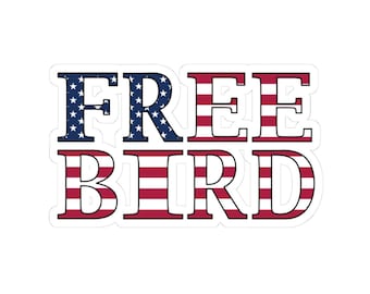 American Free Bird Sticker, Patriotic USA Decal